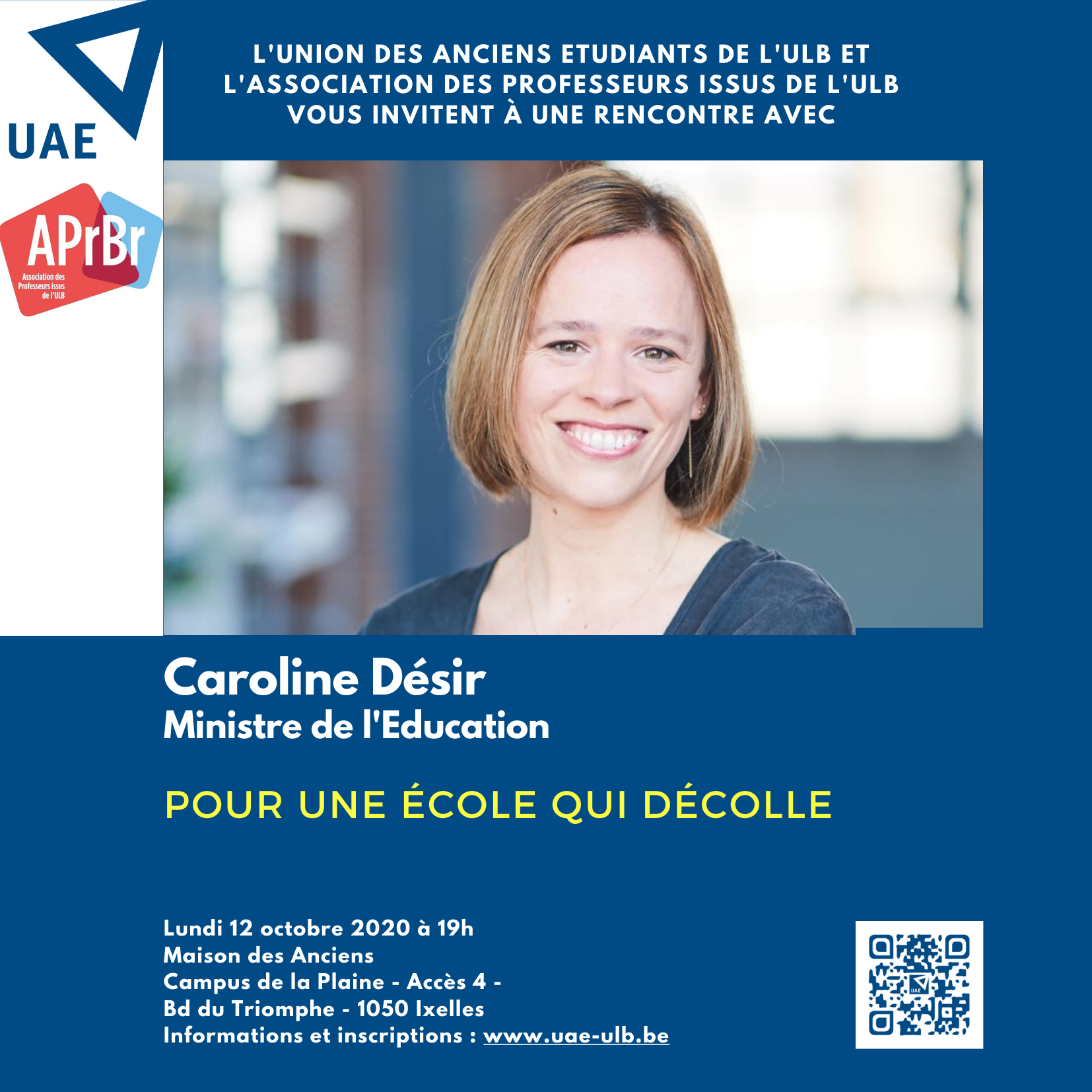 Conférence de Caroline Désir “Pour une école qui décolle”